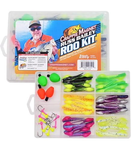 Amazon.com : Crappie Magnet Eye Hole Jig Heads Kit, Includes 12